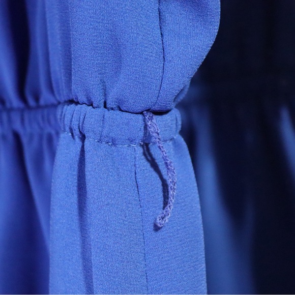 Pure Argenti vintage blue dress with hidden buttons, size 12 - Picture 4 of 12